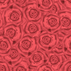 Seamless roses background pattern