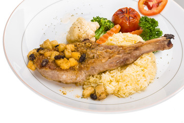 Pork t-bone steak