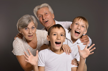 Grandparents with grandkids