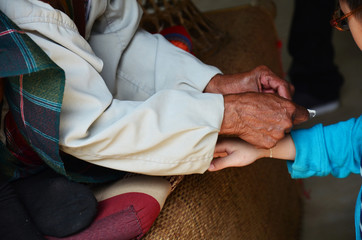 Wrist Tying Thai blessing ceremony