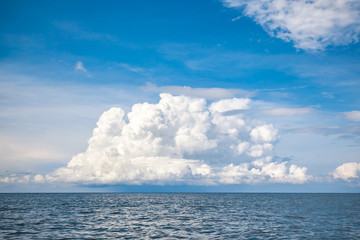 Beautiful clouds over the ocean