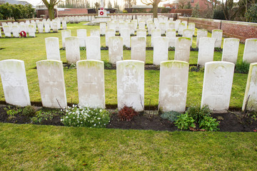 Cemetery world war flanders fields Belgium
