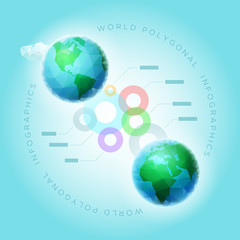 Polygonal World Infographic
