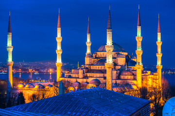 Fototapeta na wymiar Błękitny Meczet, Stambuł, Turcja.