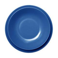 piatto blu vuoto
