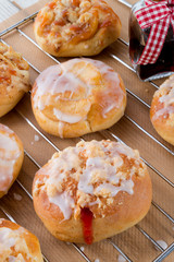 Rolls with jam
