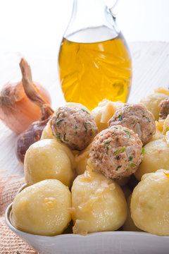 dumplings with meatball