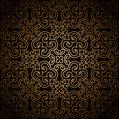 Dark gold seamless pattern