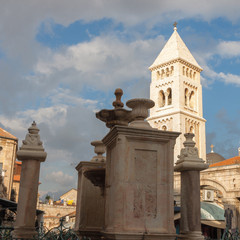 Jerusalem fountain in the square Muristan