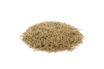 Dried Rosemary on a white