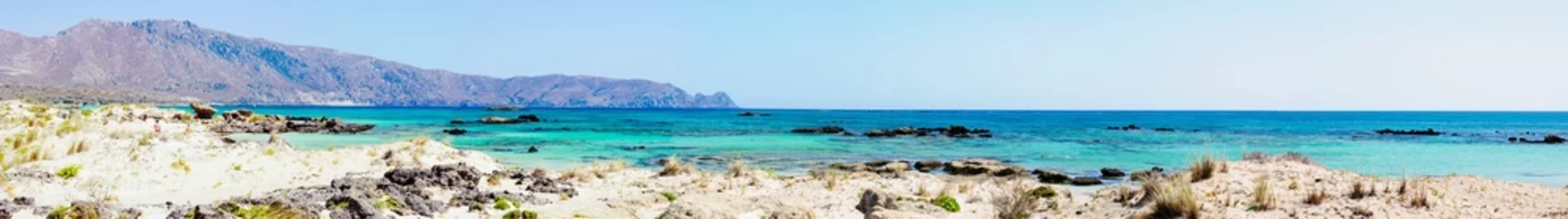 Cercles muraux  Plage d'Elafonissi, Crète, Grèce Plage d& 39 Elafonissi, sable blanc et eau turquoise, Crète, Grèce