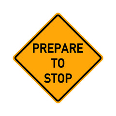 traffic sign - prepare to stop - e491