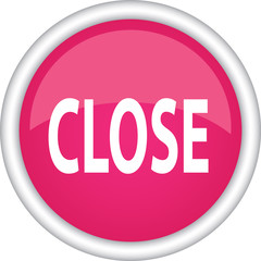 Круглый векторный знак с надписью CLOSE