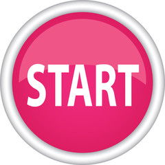 Круглый векторный знак с надписью START