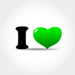 Abstract I love icon