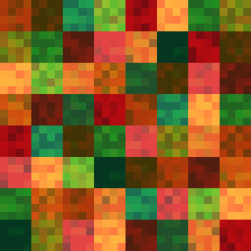 seamless multicolored squares pattern