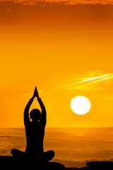 yoga sunset 1