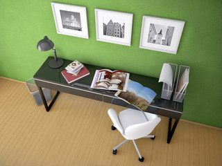 Рабочий стол вид сверху_work table