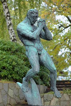 The Man Praying sculpture in Millesgarden, Stockholm