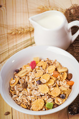 Muesli with milk
