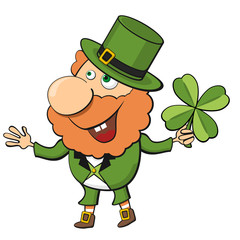 Cartoon leprechaun