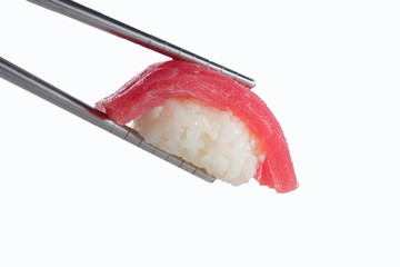 Isolated sushi nigiri