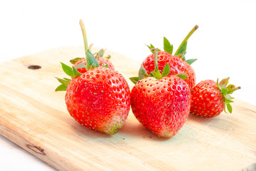 strawberry on white background