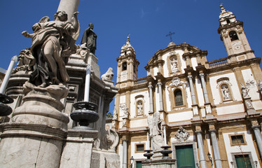 Fototapeta na wymiar Palermo - San Domenico - Saint Dominic church