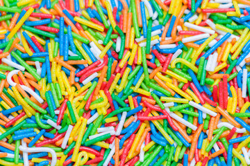 Confectionery beads can be used as background