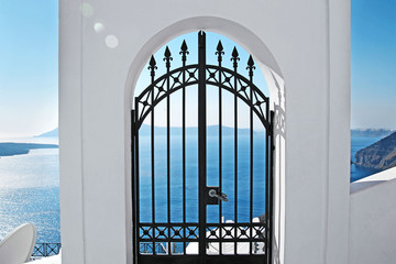 Gate to the sea - Santorini island