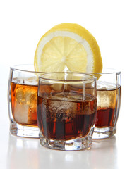 Whiskey and lemon