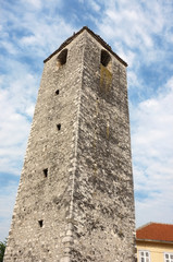 Fototapeta na wymiar Clock Tower In Podgorica, Montenegro