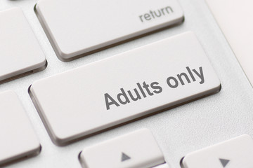 adults only message on enter key