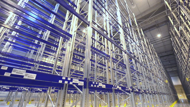 new modern warehouse rack