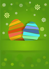 One nice easter egg with flowers