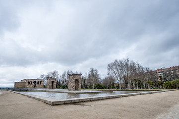 Fototapeta na wymiar The Temple of Debod in Madrid, Spain.
