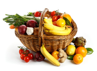 Cesta di frutta e verdura - 61000944
