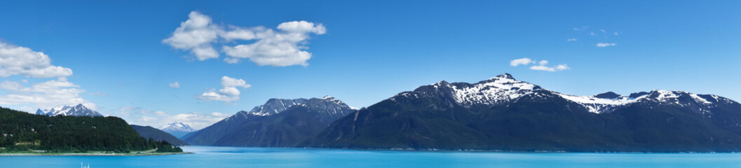 Beautiful view of Haines city near Glacier Bay, Alaska, USA