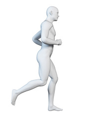 3d rendered illustration - stylized jogger