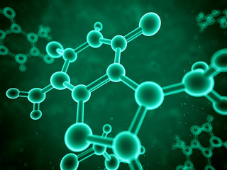 3d rendered illustration - molecules