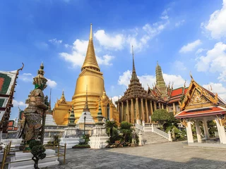 Foto op Plexiglas Wat Phrakaew Temple, Bangkok, Thailand © Noppasinw