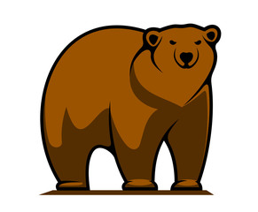 Obraz na płótnie Canvas Big brown grizzly or brown bear