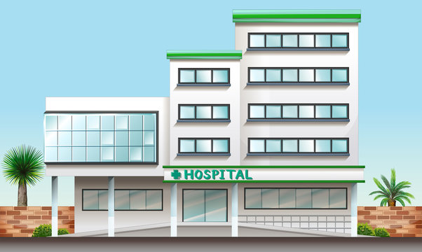 A hospital building