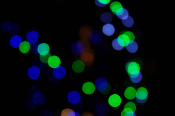 many color bokeh abstract light background