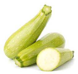 Fresh vegetable marrow isolated on white background