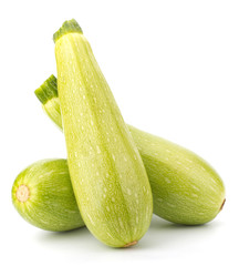 Fresh vegetable marrow isolated on white background
