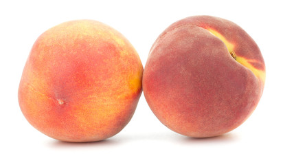 Peach fruit isolated on white background