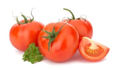 Ripe Tomato isolated on white background