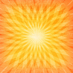 Obraz premium Sun Sunburst Grunge Pattern