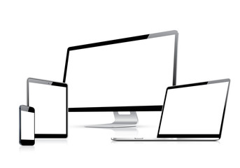 Modern web design vector isolated on white